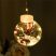 Karácsonyi LED Gömb fényfüzér Mikulással, 150 LED/ 3 méter