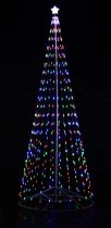 Ledes karácsonyfa fém vázzal - 226 LED -  125 cm