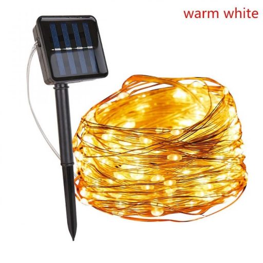 Napelemes fényfüzér 10 m / 100 Led 