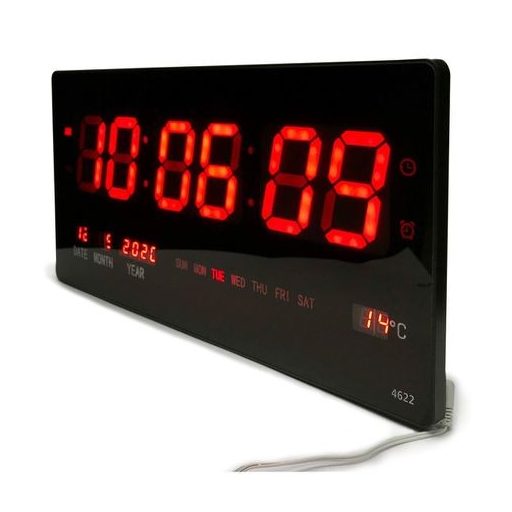 Big Nagy LED kijelzős digitális óra / idő, dátum és hőmérséklet kijelzés