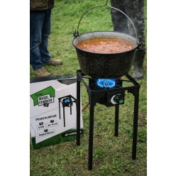   Szabályozható lángú kültéri gázégő állvánnyal ( 42-72 cm)