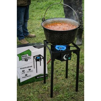   Szabályozható lángú kültéri gázégő állvánnyal ( 42-72 cm)