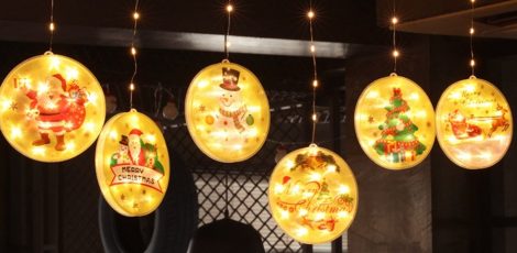 Beltéi Karácsonyi LED fényfüzér dekoráció2
