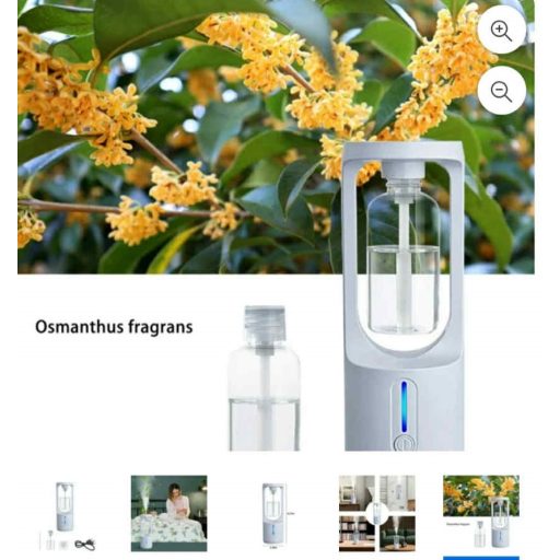 Intelligens vízmentes aromaterápiás illóolaj-diffúzor,