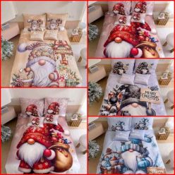 3 részes Karácsonyi Ágynemű Garnitúra-Manós