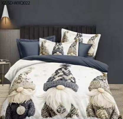 7 részes Karácsonyi Ágynemű Garnitúra Manó 3