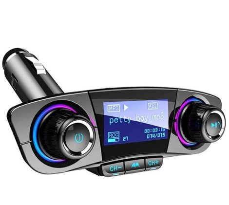 BT06 Autós Vezetéknélküli Bluetooth FM Transzmitter - Fekete