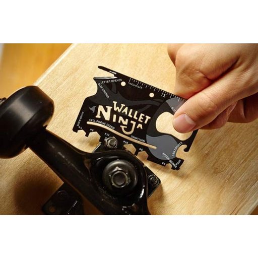 Wallet Ninja - 18 az 1-ben hitelkártya méretű zsebszerszám