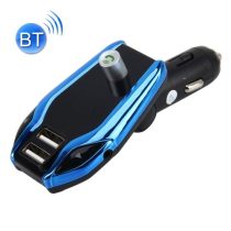    X8 Plus vezeték nélküli Bluetooth autó MP3 zenelejátszó FM jeladó autós töltő adapter két USB porttal 