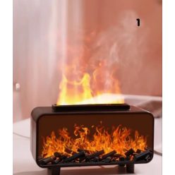 Vintage Tűzhatású Aroma Diffúzor/párásító Fekete