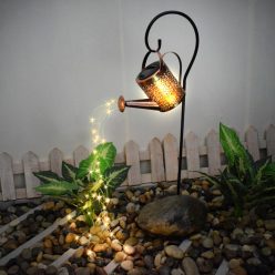 Locsolókanna leszúrható kerti lámpa, napelemes 