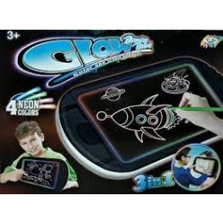   Glow Drawing Board - 3 az 1-ben Varázslatos világítós rajztábla gyerekeknek