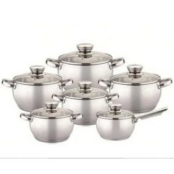   Bohmann BH 70512 Rozsdamentes acél kupolás edénykészlet, 12 darab