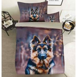 3 RÉSZES 3D ÁGYNEMŰHUZAT NÉMETJUHÁSZ KUTYA PAMUT