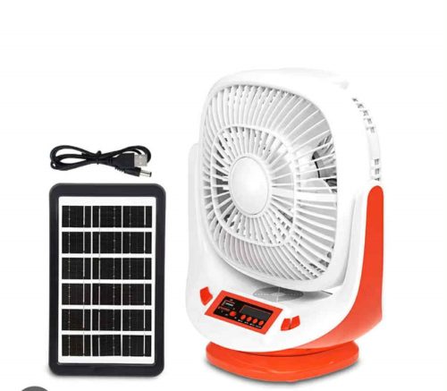 Újratölthető Napelemes Ventilátor Hangszóróval EP-008