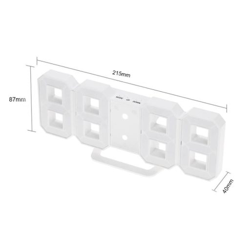 Asztali, fali, 3D LED kijelzős digitális óra