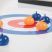 Asztali curling játék / Kiteríthető pályával