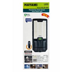   Hayami KL25-293 napelemes Led utcai lámpa 4000 W - kültéri solar reflektor/távírányítóval