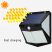 240 LED-es napelemes napfény vízálló mozgásérzékelő fali lámpa