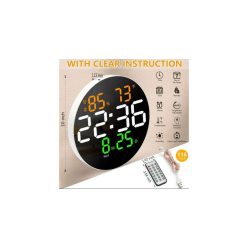 Digitális falióra kerek nagy kijelzővel