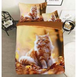 3 RÉSZES 3D ÁGYNEMŰHUZAT VÖRÖS CICA