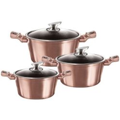    Zilner 6 részes, gránit bevonatos rose gold edénykészlet, ZL-8562