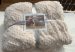 Sherpa ágytakaró pléd , fonott mintás 150 x 180 cm