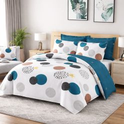 7 részes modern pöttyös mintás ágyneműhuzat