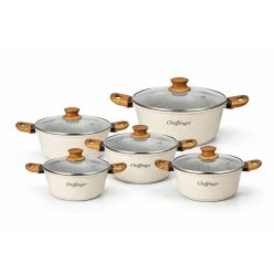 Cheffinger 10 részes edénykészlet/ bézs