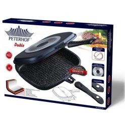 Márvány bevonatos dupla grill serpenyő 