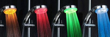 LED-es zuhanyfej Multi Colour-Legyen a zuhanyzás is hangulatos!