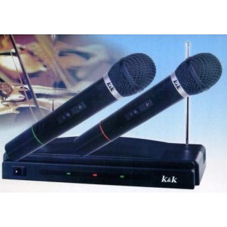 Vezeték nélküli mikrofon szett - 2 db mikrofonnal
