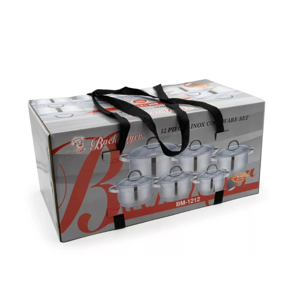 Image of BACHMAYER INOX 12 DB-OS ACÉL EDÉNYKÉSZLET BM 1212