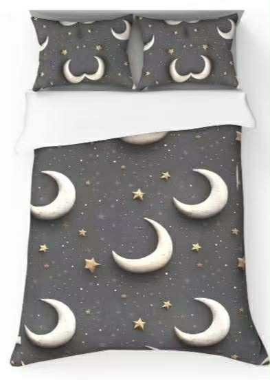 Image of 7 részes Ágynemű Garnitúra Hold / csillagok