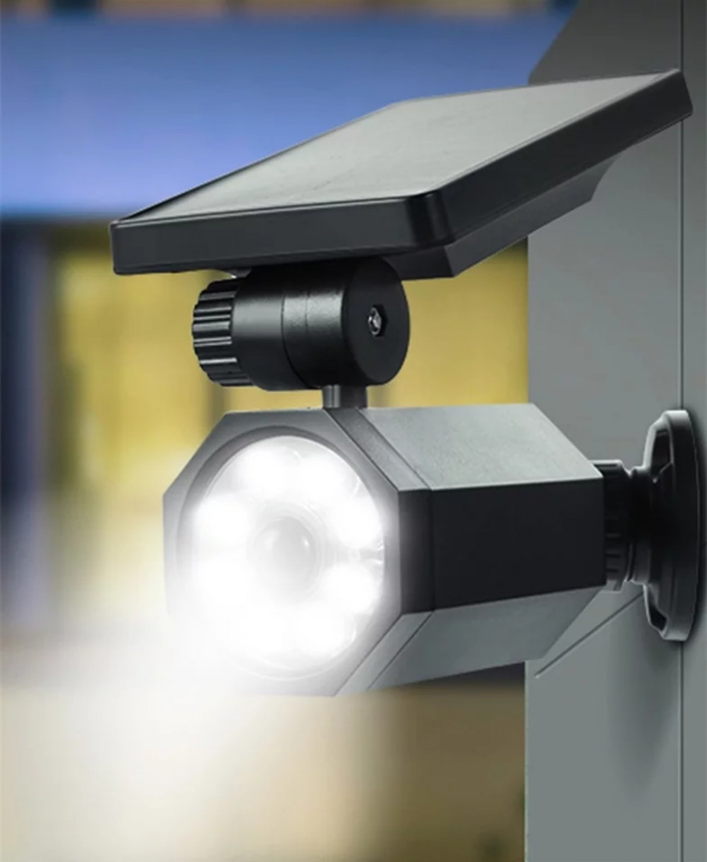 Image of Napelemes, színes és fehér fényű reflektor távirányítóval, mozgásérzékelővel