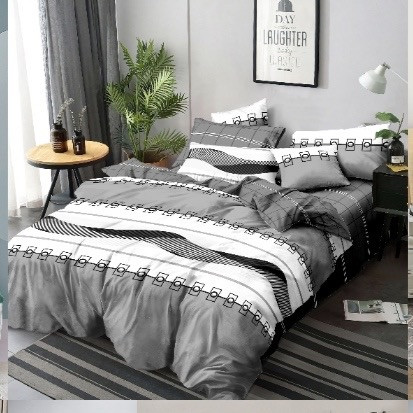 Image of 7 részes ágynemű garnitúr szürke / fekete