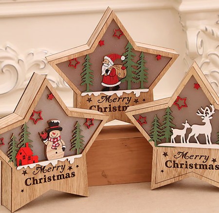 Image of Karácsonyi LED fa asztali dísz csillag világítás