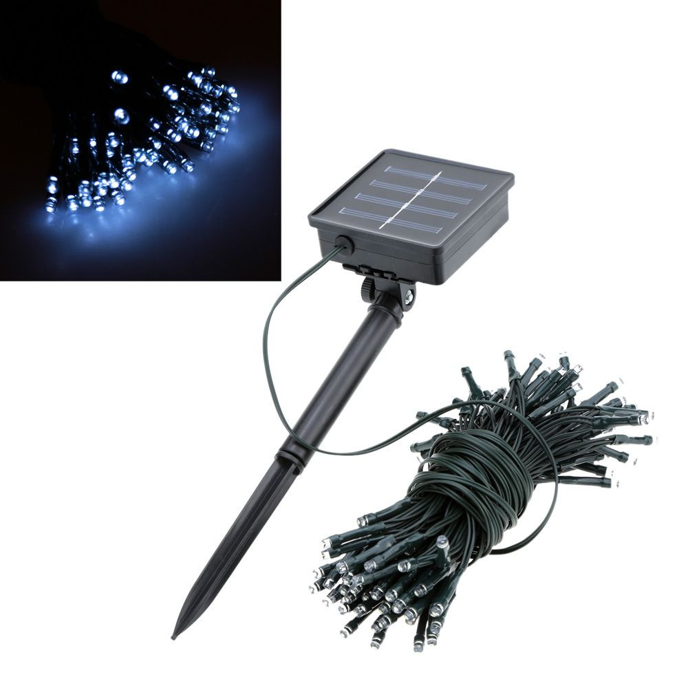 Image of Napelemes Karácsonyi LED égősor, Fényfüzér, Kültéri- 200 Led