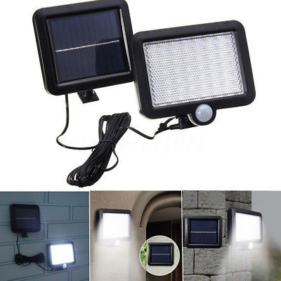 Image of 56 LED -es napelemes lámpa - vízálló, mozgásérzékelő