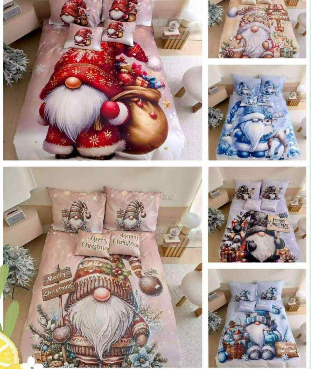 Image of 7 részes Karácsonyi Ágynemű Garnitúra-Manó