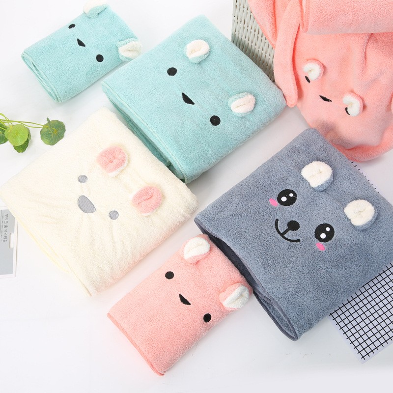 Image of Nedvszívó-Mikrószálas törölköző-Mackó 4 db/ csomag