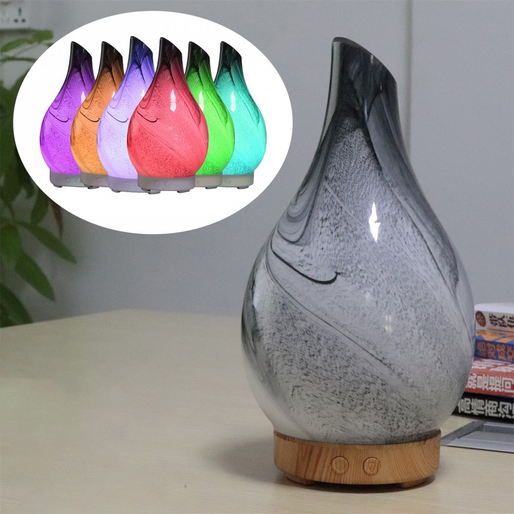 Image of 3D LED aromaterápiás párásító-távirányítós/üveg