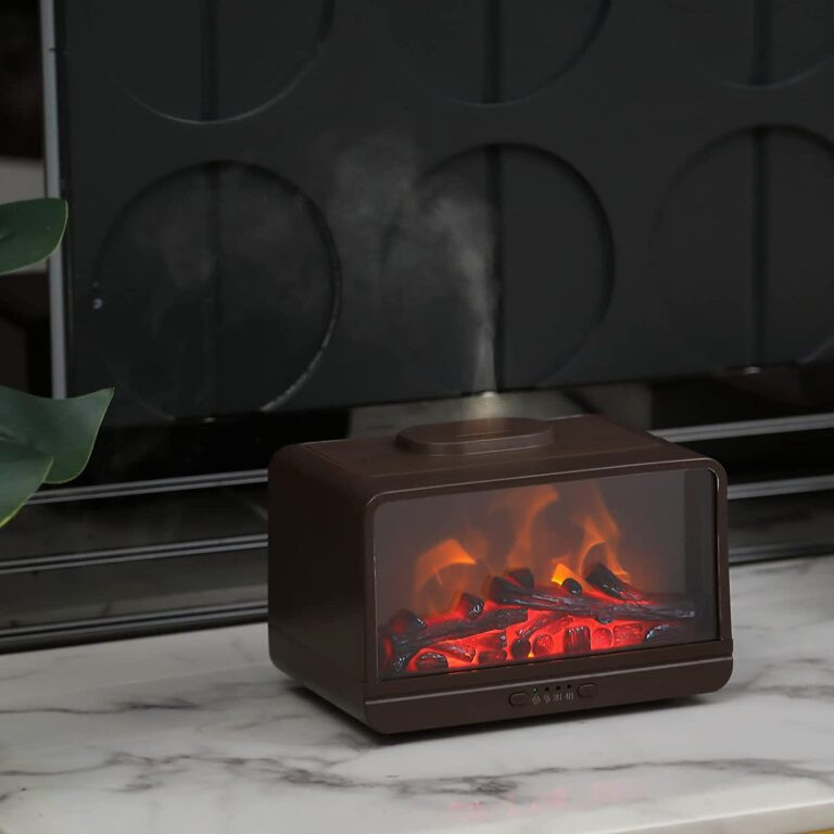 Image of Kandalló Hatású Aroma Diffúzor 300ml, 10W, Fekete