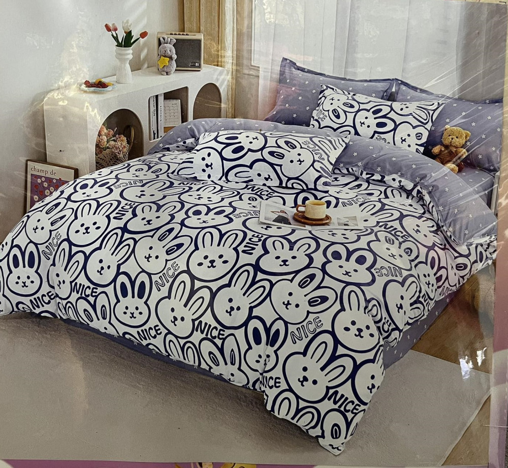 Image of Baba ágyneműhuzat garnitúra-Kék Nyuszik