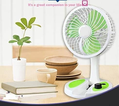 Image of Összecsukható asztali ventilátor, beépített lámpával