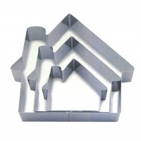 Image of 3 DARABOS TORTA FORMA, TORTA KERET – HÁZ