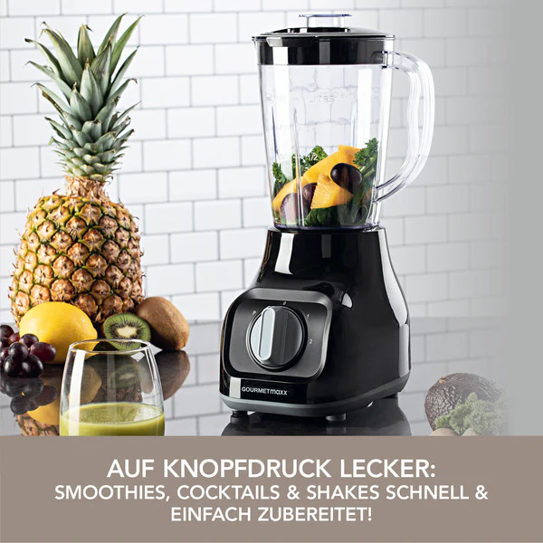 Image of GOURMETMAXX Turmixgép 1L 350W fekete DS10998