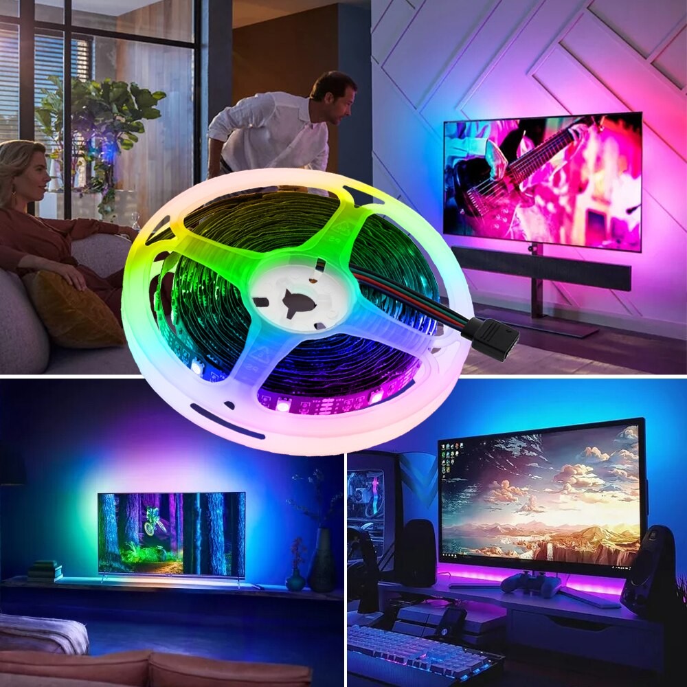 Image of Színes LED TV világítás / USB RGB LED szalag, 3 m-es