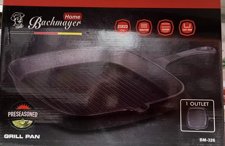 Image of BACHMAYER ÖNTÖTTVAS GRILL SERPENYŐ 23CM BM 326