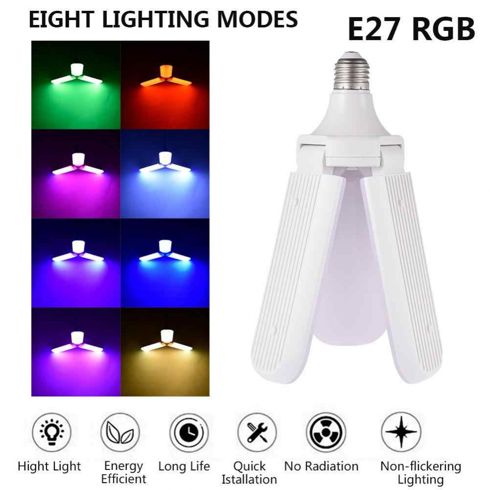 Image of 2 in 1 zenélő RGB ledlámpa / Bluetooth-os / E27 foglalatba